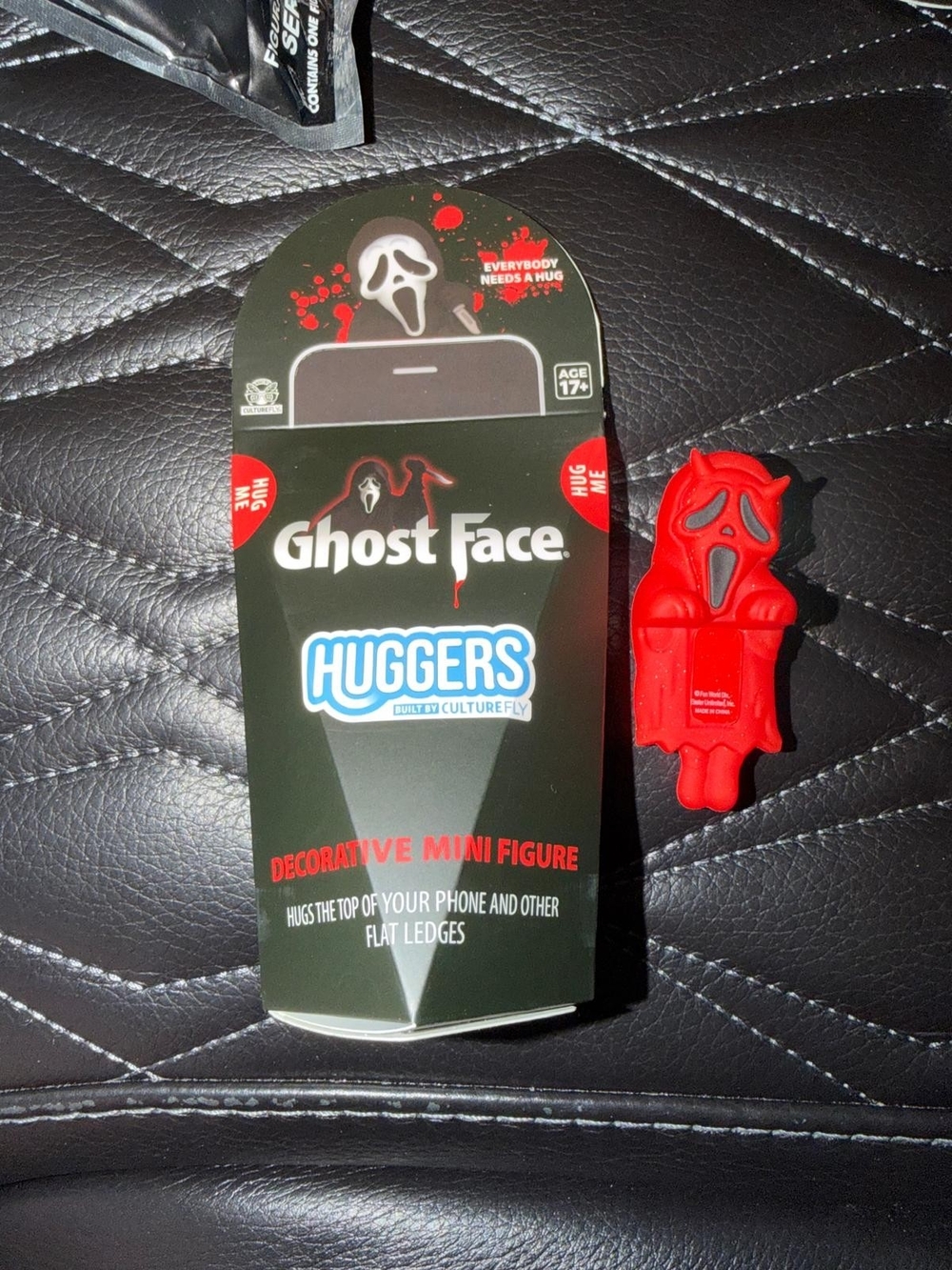 Ghost Face Huggers Decorative Mini Figure Phone Accessory - Red